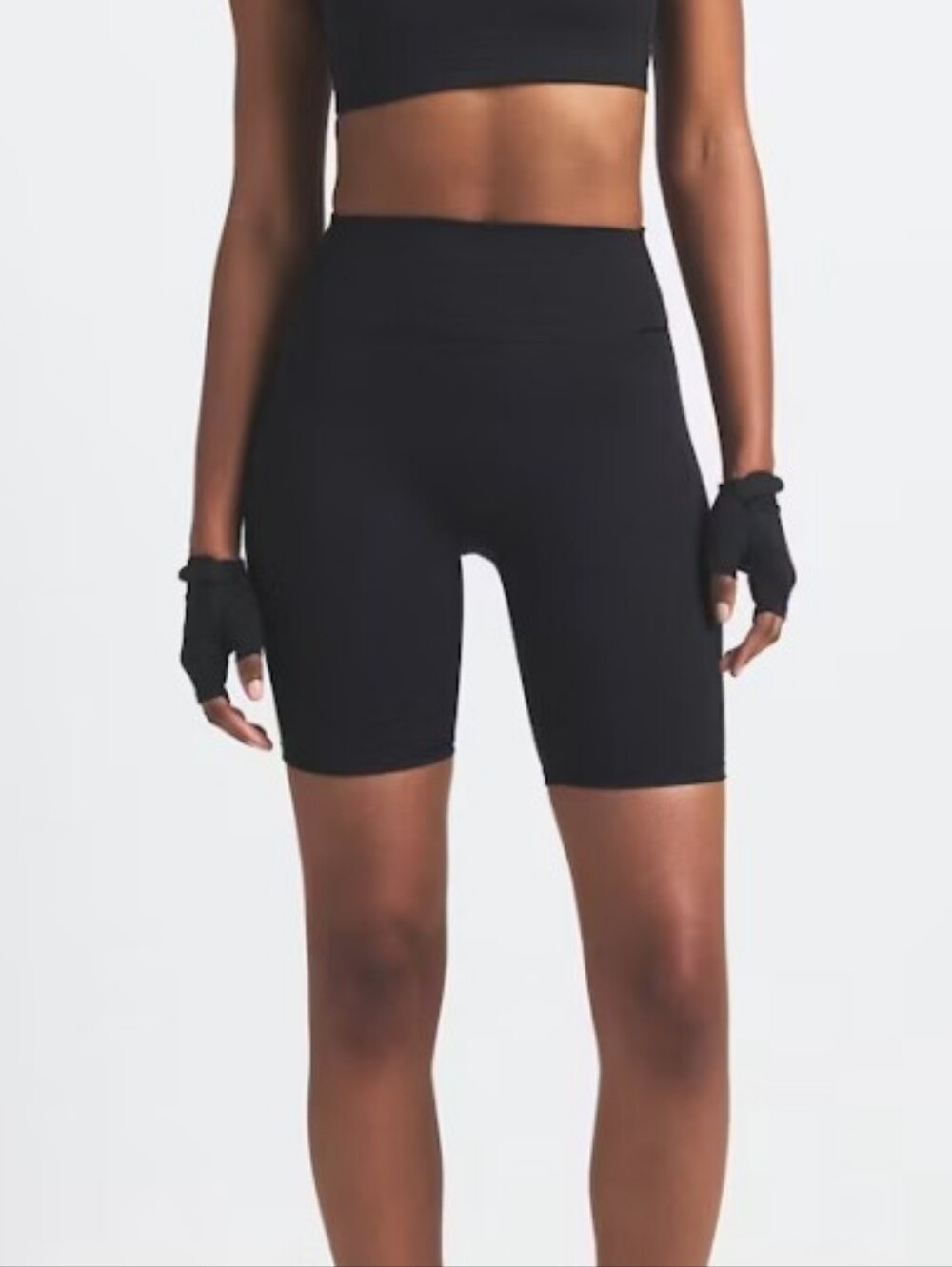 SKIMS Black 7" Biker Shorts